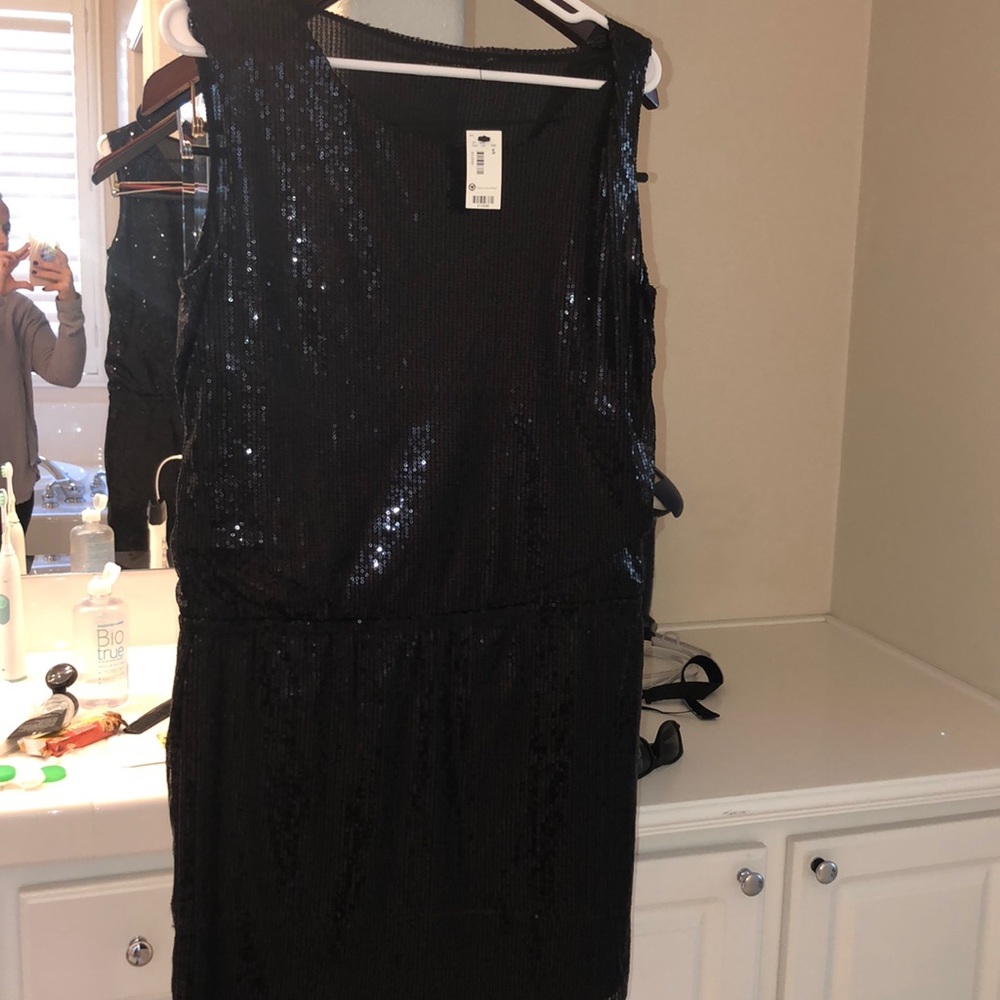 NWT!!!The Limited Black Sequin party dress